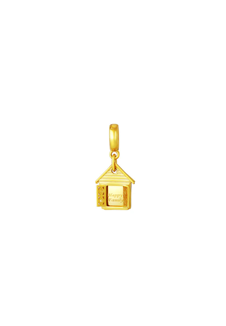TOMEI Chomel Collection Happy Family Charm, Yellow Gold 916