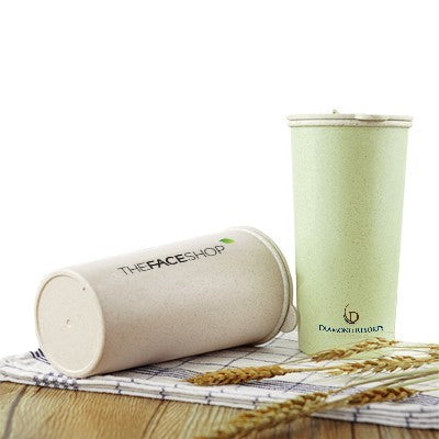 Eco-Wheat Natural Straw Tumbler - 400ml