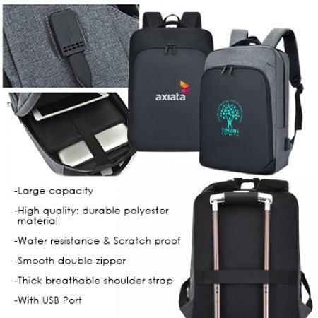 15.6" MEXX Laptop Backpack with USB Port
