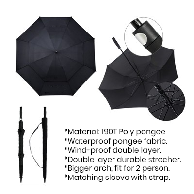 30'' Double Layer Golf Umbrella