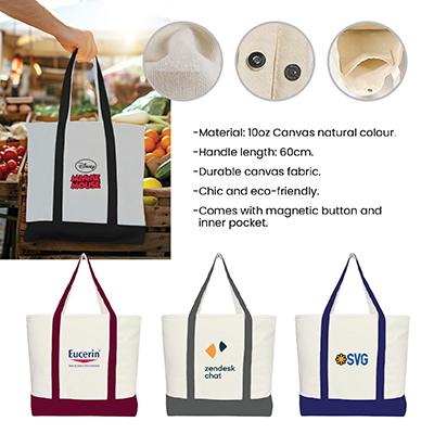 Multipurpose Fashion Tote Bag - 10oz (350x450x90)