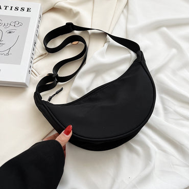 Casual Nylon Lightweight Dumpling Bun Women's Popular Single Shoulder Bag Crossbody Small Bag