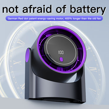 Portable Circulating Fan 4.5 inches portable fan, 7-blade table fan, Large battery, wireless fan, electric fan, air circulation fan