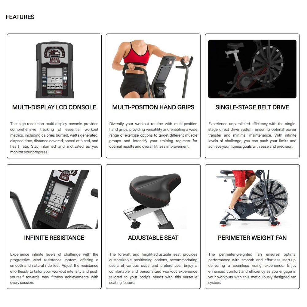 Johnson Fitness Schwinn AD8 Airdyne Bike