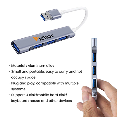 BOLT 4-in-1 USB 3.0 Hub