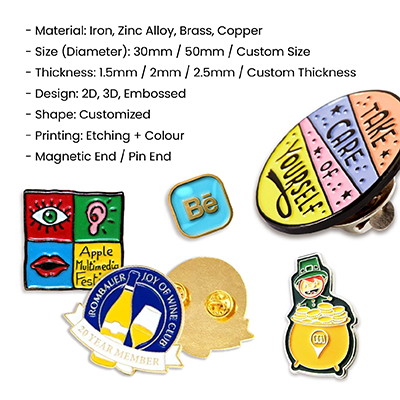 Custom Made Soft Enamel Collar Pin