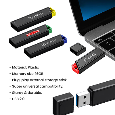 TECH Model USB 2.0 Flash Drive - 16GB
