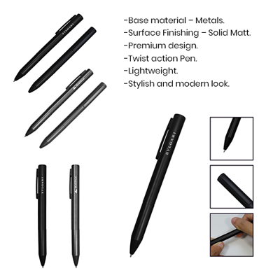 VISION Twist Action Metal Ball Pen