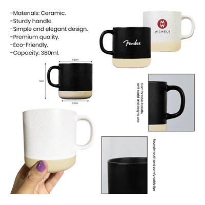 ART 2 Tone Ceramic Mug – 380ml