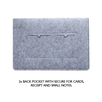 14'' Wool Felt iPad Pouch