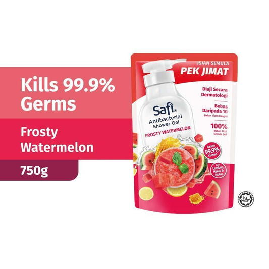 Pek Isi Semula Gel Mandian Antibakteria Safi 750g