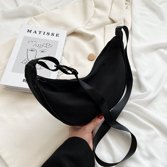 Casual Nylon Lightweight Dumpling Bun Women's Popular Single Shoulder Bag Crossbody Small Bag