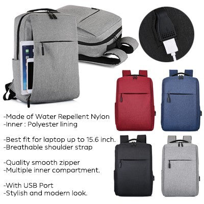 15.6'' KYLE Laptop Backpack with USB Port