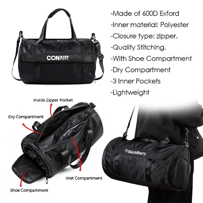 SPRINT Travel Oxford Duffel Gym Bag