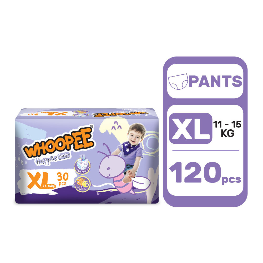 Whoopee Jumbo Pants Diapers Baby (1 Carton)