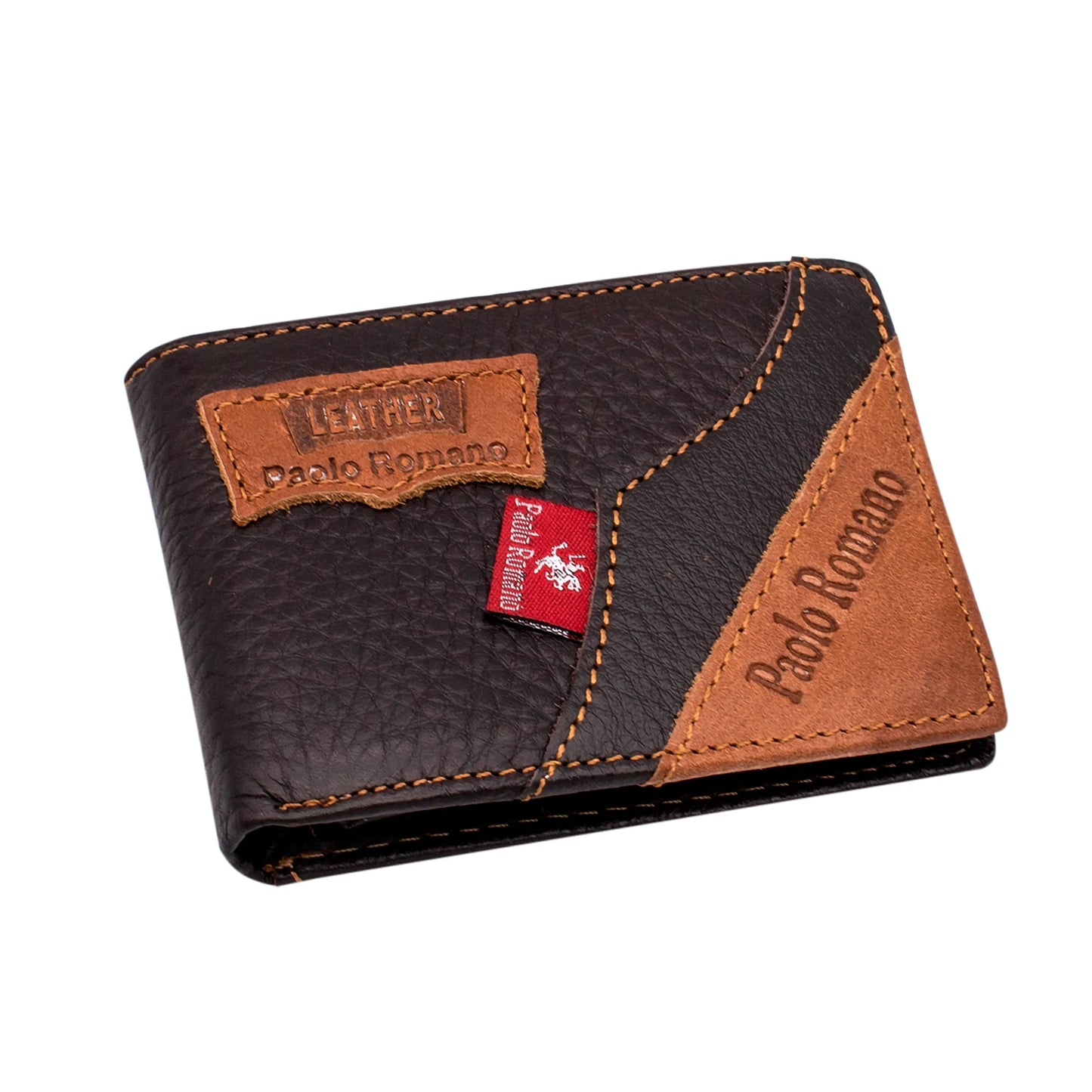 Dompet Kulit Lelaki, Dompet Kopi Hitam, Coklat dan Biru, Pemegang Kad, dengan Poket Syiling/Dompet dengan Kunci RFID untuk Kad Kredit, Dompet Ringan untuk Lelaki/Remaja