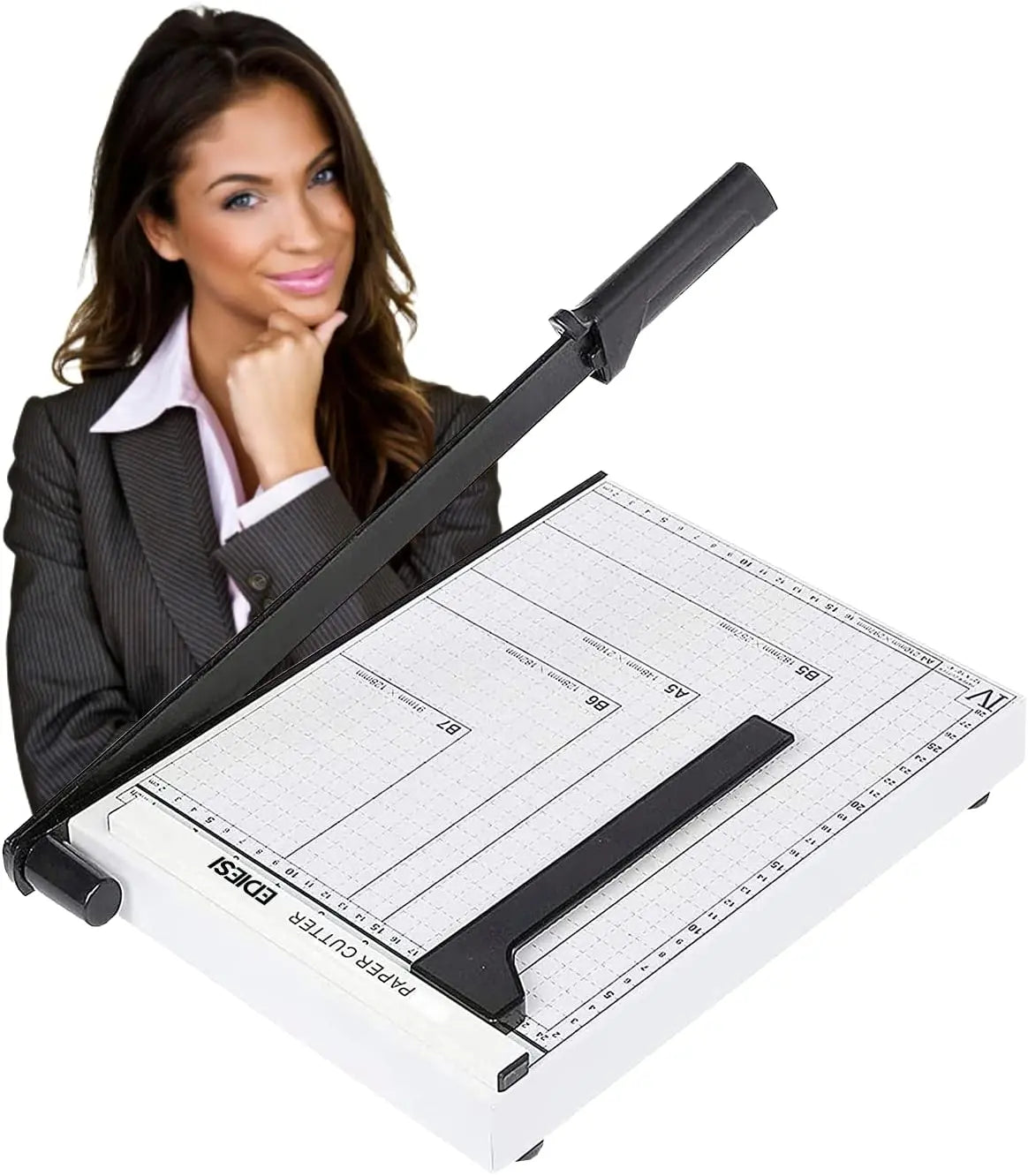 Guillotine kertas, ricih, A4, pemotong kertas, profesional, Manual, ketepatan maksimum, Ediesi