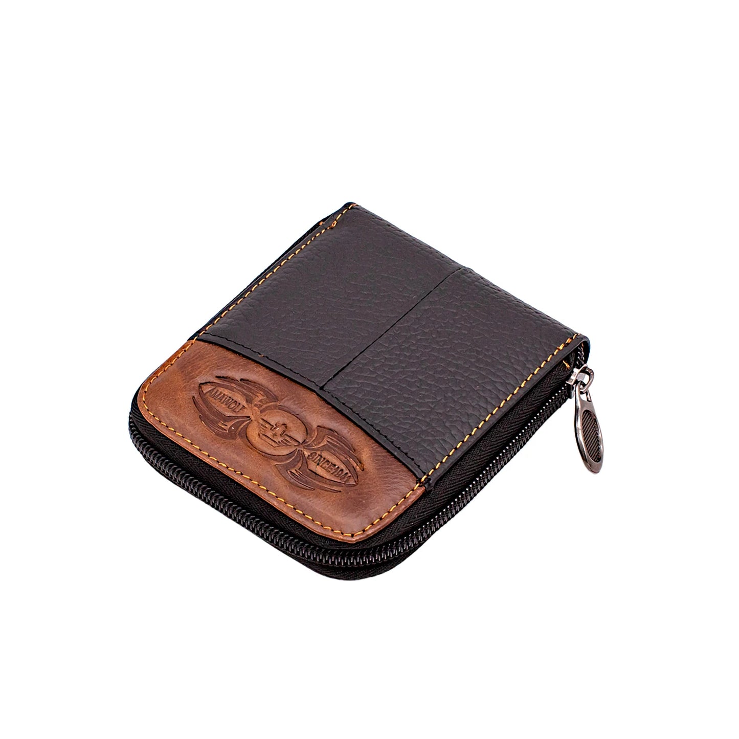 Dompet Kulit Lelaki, Dompet Kopi Hitam, Coklat dan Biru, Pemegang Kad, dengan Poket Syiling/Dompet dengan Kunci RFID untuk Kad Kredit, Dompet Ringan untuk Lelaki/Remaja