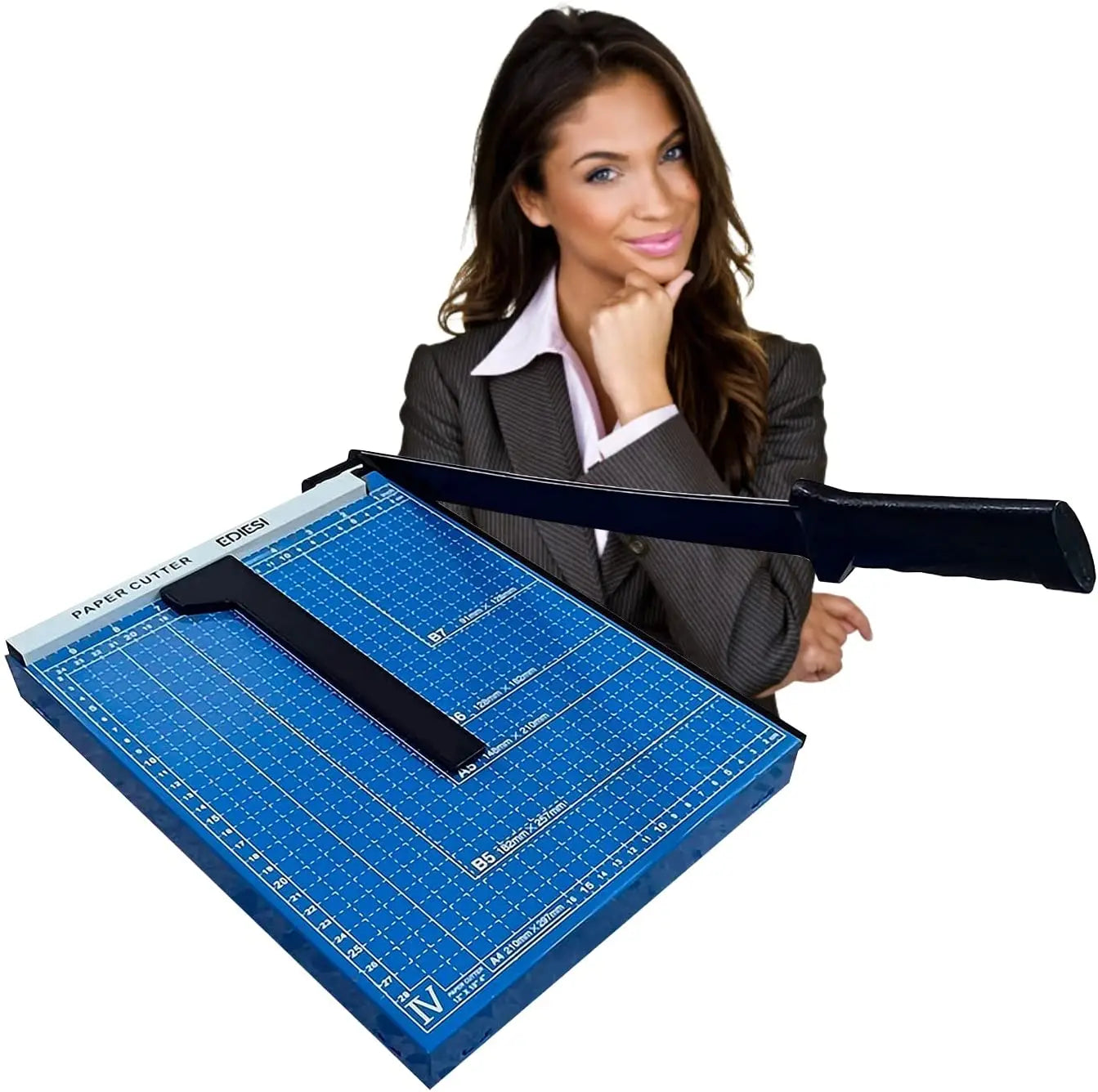 Guillotine kertas, ricih, A4, pemotong kertas, profesional, Manual, ketepatan maksimum, Ediesi