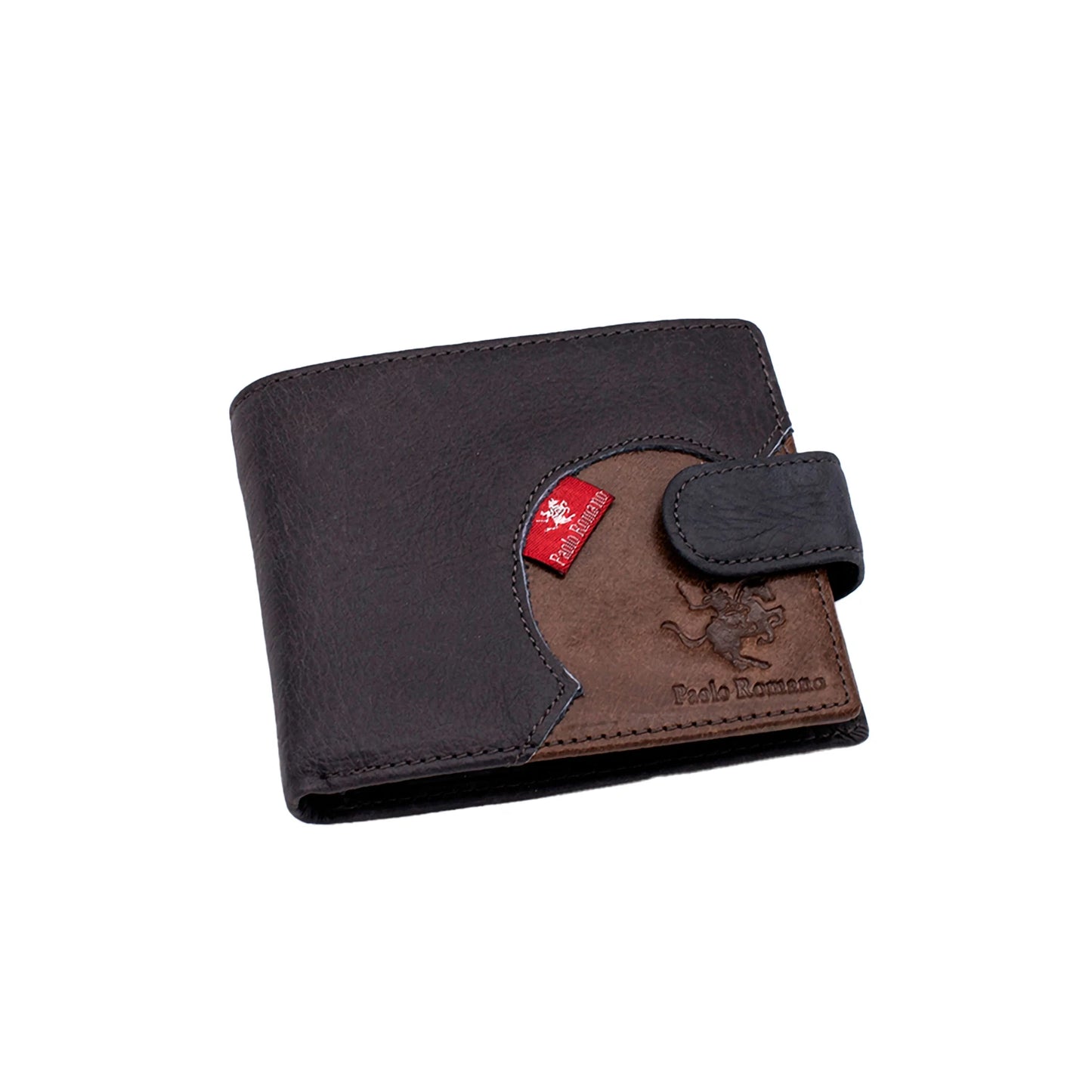 Dompet Kulit Lelaki, Dompet Kopi Hitam, Coklat dan Biru, Pemegang Kad, dengan Poket Syiling/Dompet dengan Kunci RFID untuk Kad Kredit, Dompet Ringan untuk Lelaki/Remaja