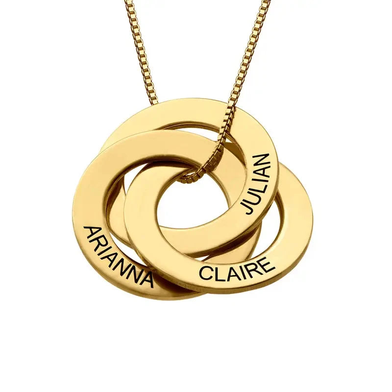 Gold-Plated Russian Ring Necklace: Timeless, Elegant Jewelry for All Occasions