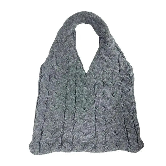 Chenson & Gorett-cute and wide crocheted shoulder bag for women with long handles