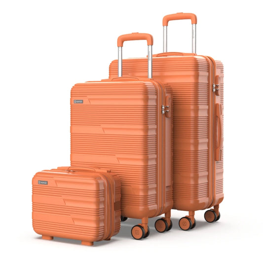 NUMADA set suitcases and toiletry bag 3/4 PCs T10 ABS, large suitcase 78L, medium suitcase 60L and cabin 55x40x20cm. Large suitcase only in Set 4 PCs