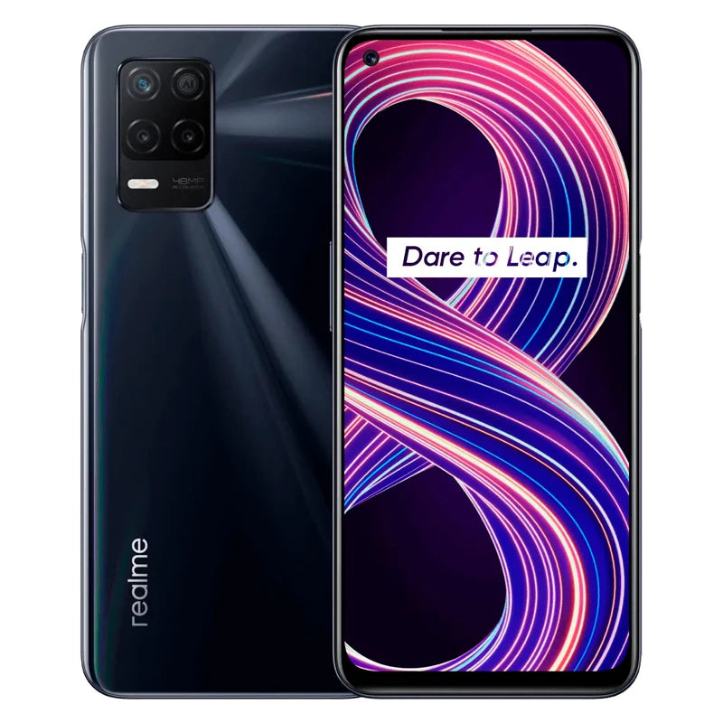 Telefon Pintar Realme 8 5G NFC 6.5 skrin FHD + tiga kamera belakang 48MP CPU Dimensi MediaTek 700 5G 5000 mAh cas pantas 18W Realme UI 2.0 Android 11
