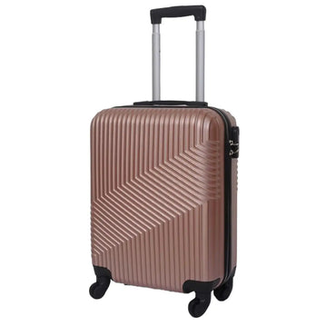 ARISE SHOP-Suitcase Airplane Luggage Travel Cabin Trolley Rigid ABS 4 Wheels Rigid Cabin Suitcase with Telescopic Handle 55x35x20CM