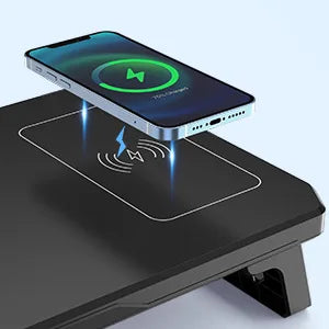 RGB Desktop Monitor Stand 3 USB 2.0 Rechargeable Lighted Universal Laptop Stand Storage Rack
