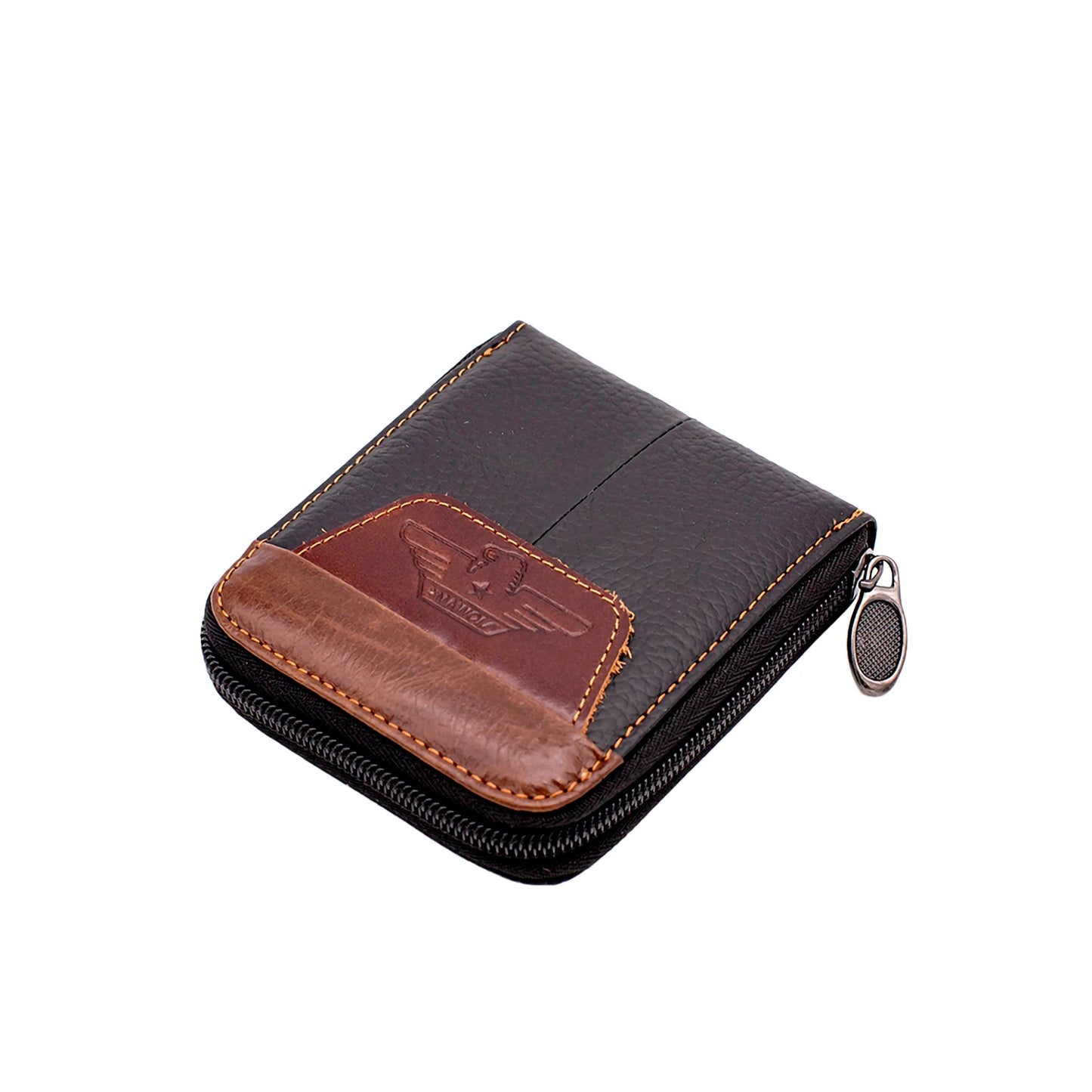 Dompet Kulit Lelaki, Dompet Kopi Hitam, Coklat dan Biru, Pemegang Kad, dengan Poket Syiling/Dompet dengan Kunci RFID untuk Kad Kredit, Dompet Ringan untuk Lelaki/Remaja