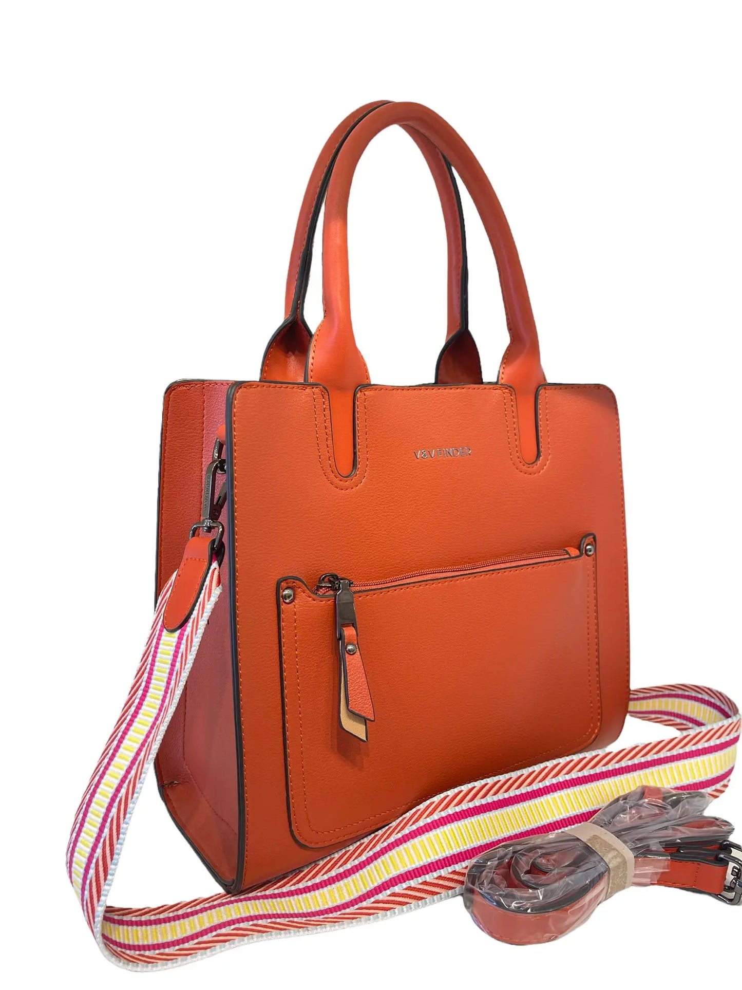 V & V FINDER shoulder bags with two handles very fashion Women's straps, high quality material PU long high width