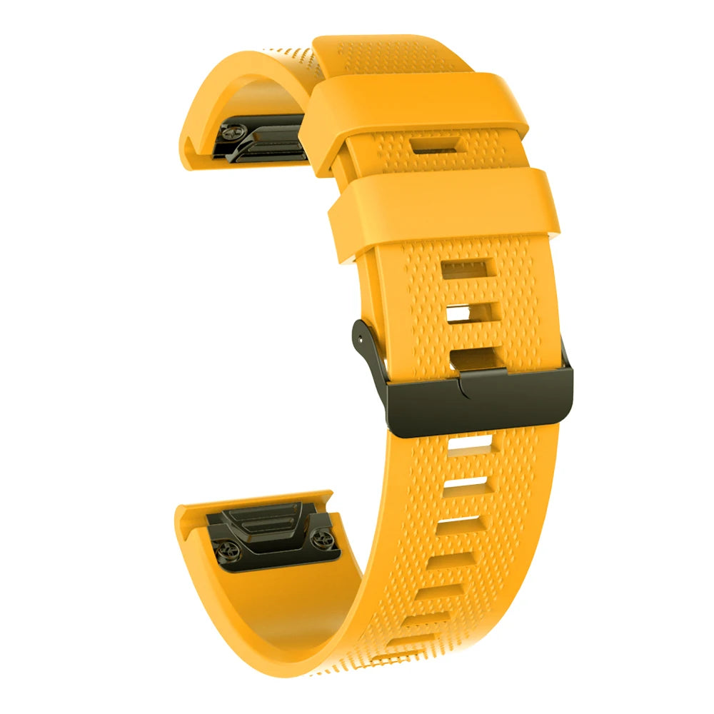 Tali sukan fesyen 26mm untuk Garmin Fenix 5X/5X Plus/6X/6X Plus Jam Tangan Gelang Pergelangan Tangan Silikon untuk Garmin Fenix 3 Tali Jam 3HR