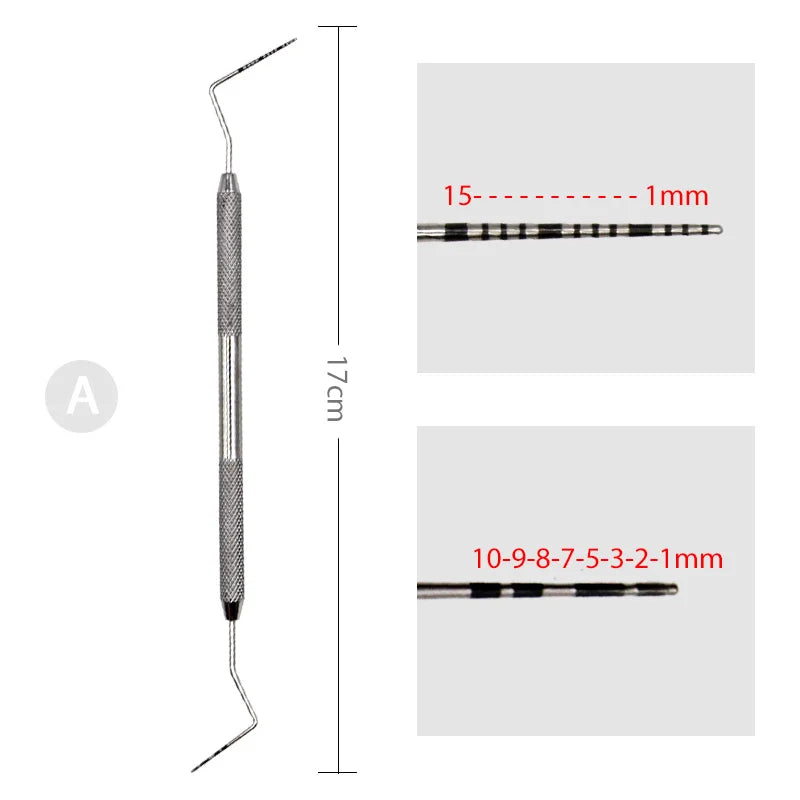 1 Piece Dental Periodontal Probe with Scaler 1pc Stainless Steel Oral Teeth Explorer Endodontic Instrument Tools