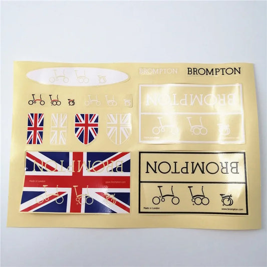 Untuk Brompton Folding Bike Sticker Dekoratif Folding Bike Stickers Accessories