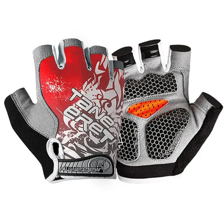 1 Pair Anti-skid Shock Fitness Outdoor Sports Mountaineering Gloves Cycling Gloves Men Women Half-finger Gloves Mittens