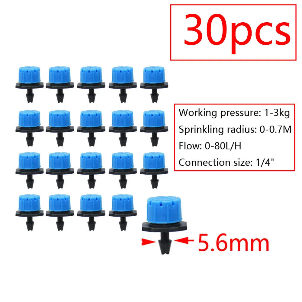 Garden Watering Sprinkler Mist Nozzle Dripper Drip Irrigation Garden Greenhouse Adjustable Mist Emitters Stake Micro Spray