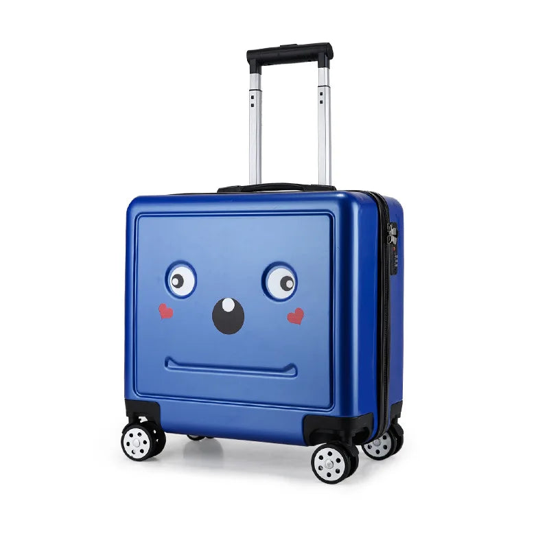 Letrend Cute Rolling Luggage Set Spinner Kids Kanak-kanak Cartton Backpack Troli Beg Beg Roda 16 inci Kabin Pelajar Batang
