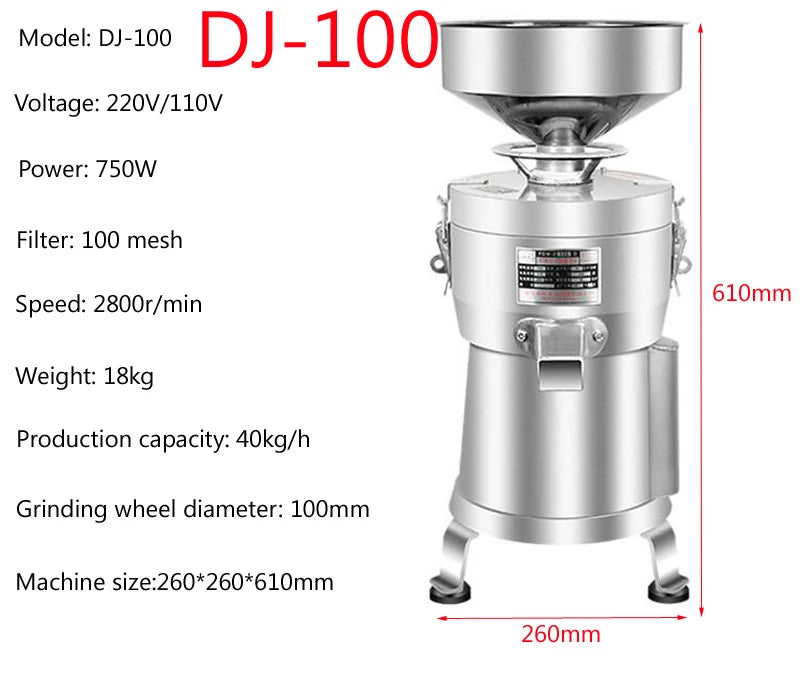 110V 220V Electric soybean milk machine soybean grinder tofu machine