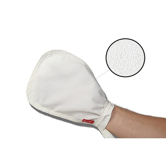 Feel Fine By Hammam Glove Scrub Viscose Scrub Exfoliating Tan Removal for Wisp body Washcloth for shower For bath Kessa mitt Foam