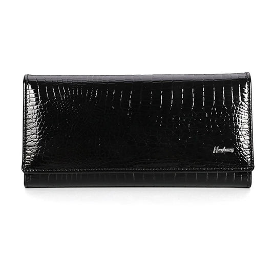 Genuine Leather Wallet Women Long Women's Leather Wallets Alligator Pattern Female Purse Luxury Brand Money Bag