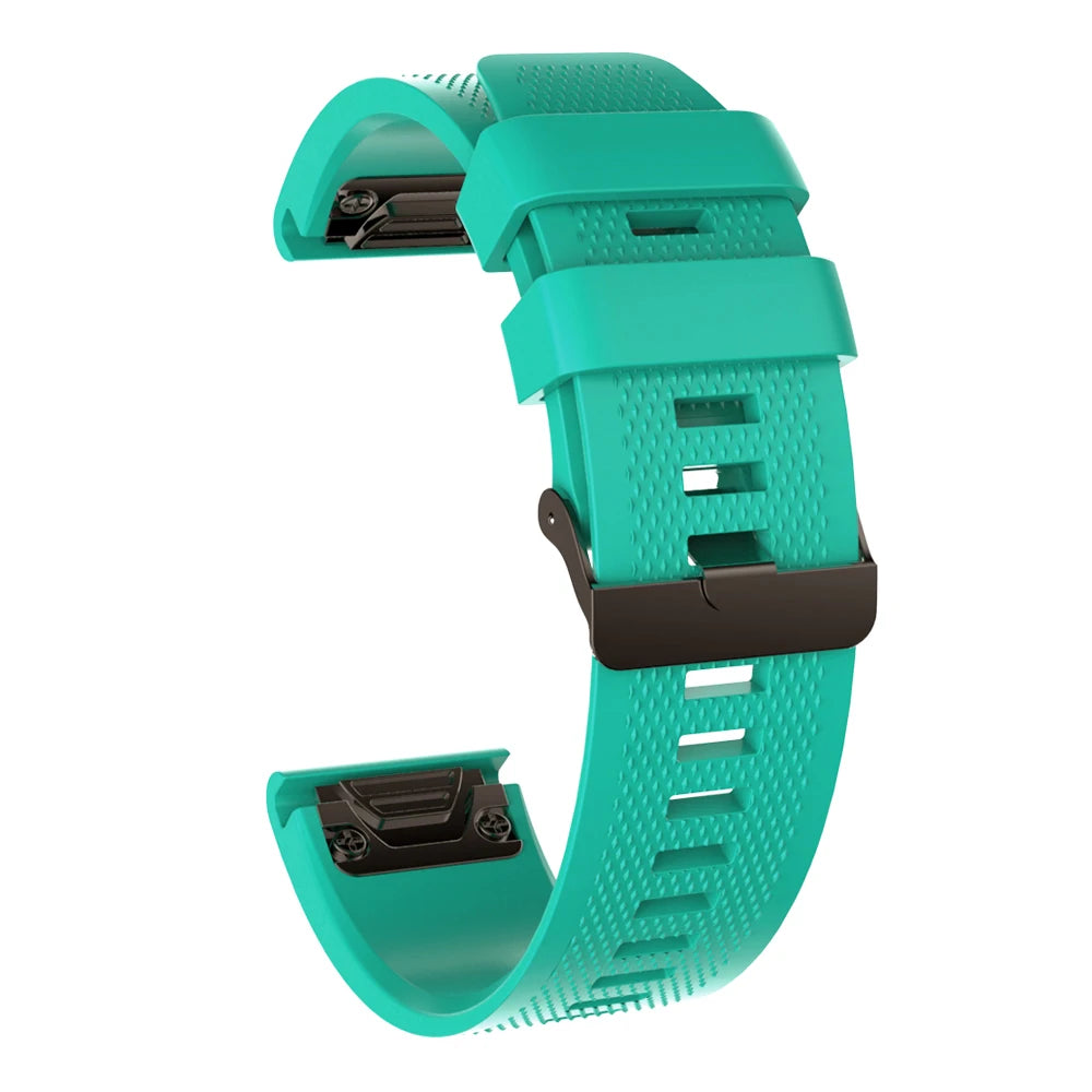 Tali sukan fesyen 26mm untuk Garmin Fenix 5X/5X Plus/6X/6X Plus Jam Tangan Gelang Pergelangan Tangan Silikon untuk Garmin Fenix 3 Tali Jam 3HR
