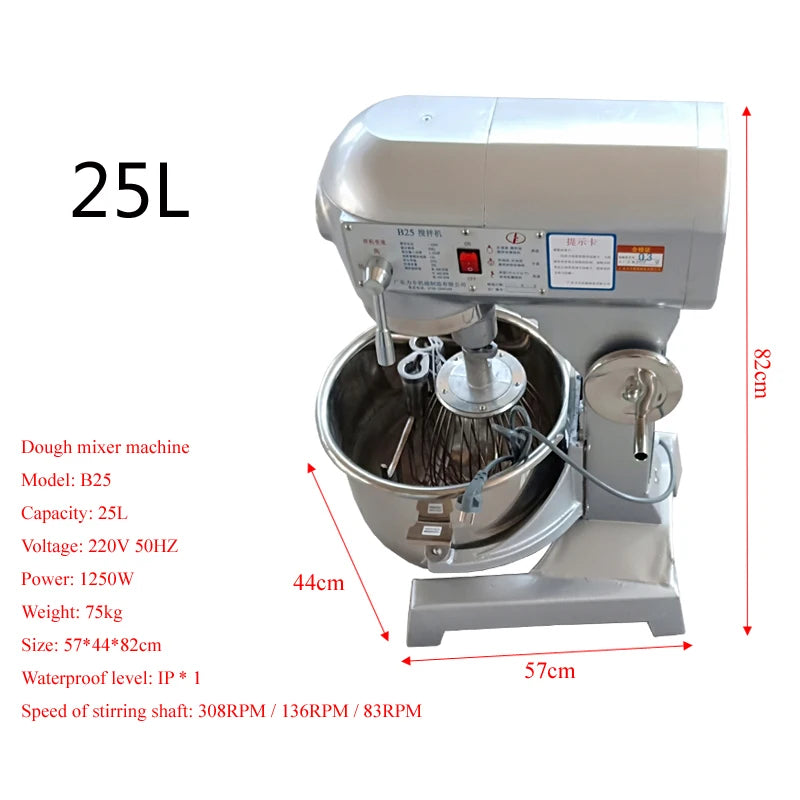 220V Electric Dough Mixer Professional Eggs Blender 10L Kitchen Stand Food Mixer Milkshake Cake Mixing Kneading Machine
