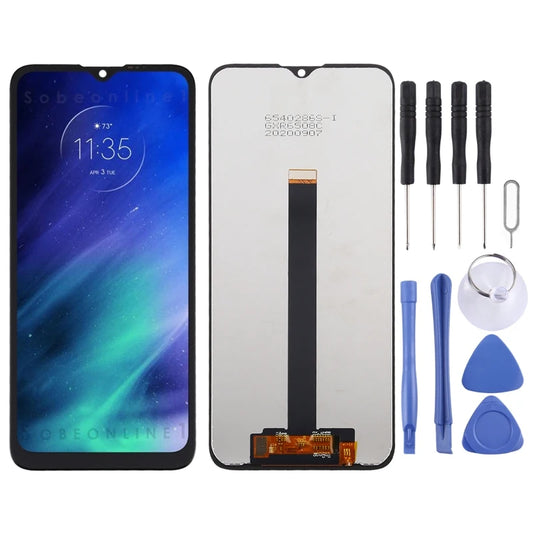 Paparan Skrin LCD TFT untuk Motorola One Fusion dengan Alat Ganti Pembaikan Pemasangan Penuh Digitizer