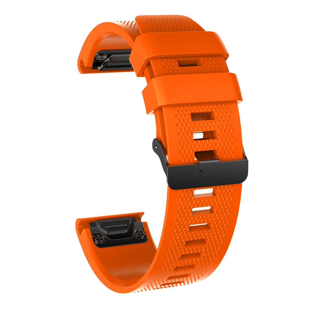 Tali sukan fesyen 26mm untuk Garmin Fenix 5X/5X Plus/6X/6X Plus Jam Tangan Gelang Pergelangan Tangan Silikon untuk Garmin Fenix 3 Tali Jam 3HR