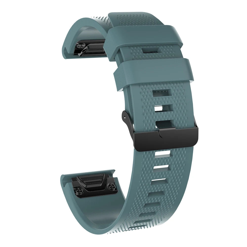Tali sukan fesyen 26mm untuk Garmin Fenix 5X/5X Plus/6X/6X Plus Jam Tangan Gelang Pergelangan Tangan Silikon untuk Garmin Fenix 3 Tali Jam 3HR