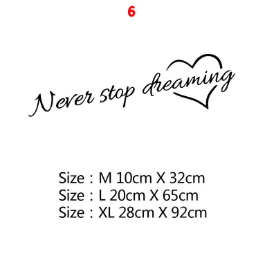 Motivational Phrases Quotes Sentences Home Vinyl Wall Sticker Decor For School Company Office Study Room Decoration Wall Decals