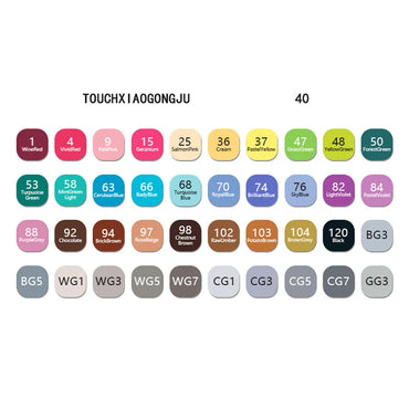 30/40/60/80 Colors Marker Pens Set Dual Tips Art Markers Pen for Sketch Coloring Drawing Painting Brushes кисти для рисования