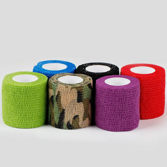 Bekalan Tatu Berkualiti Tinggi Kohesif 10pcs Cengkaman Tatu Pakai Penutup Pembalut Tatu untuk Mesin Tatu