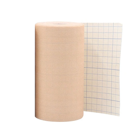 1 卷 10/15/20cmx10m 医用无纺布黄色肤色胶带,用于石膏和伤口敷料固定透气胶带